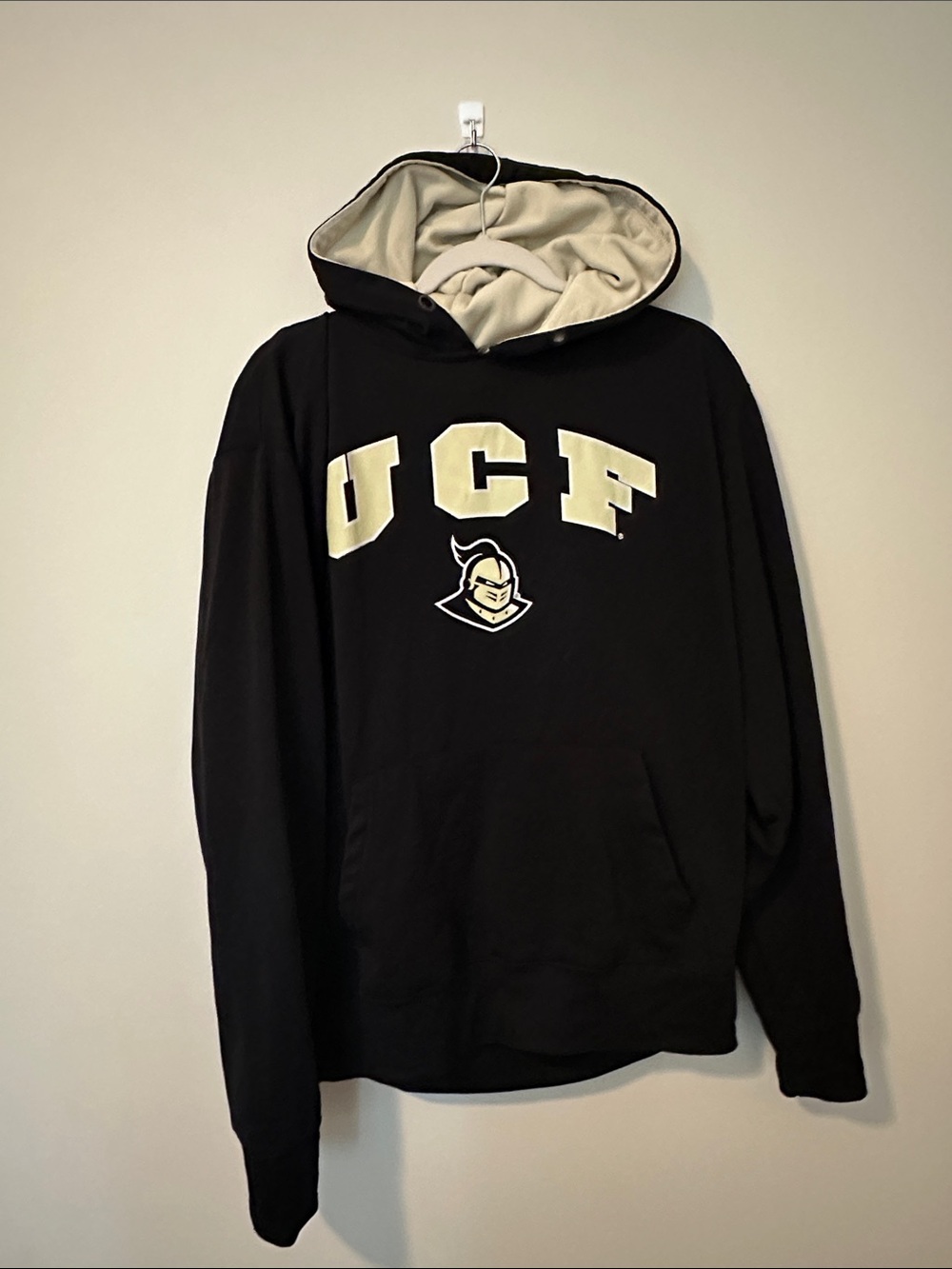 Campus Heritage Black Hoodie with Cream Lined Hood